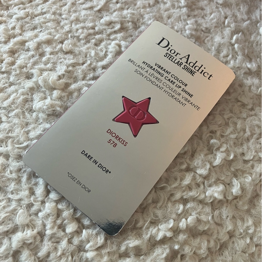 Free with any purchase Dior kiss hydrating care lip shine